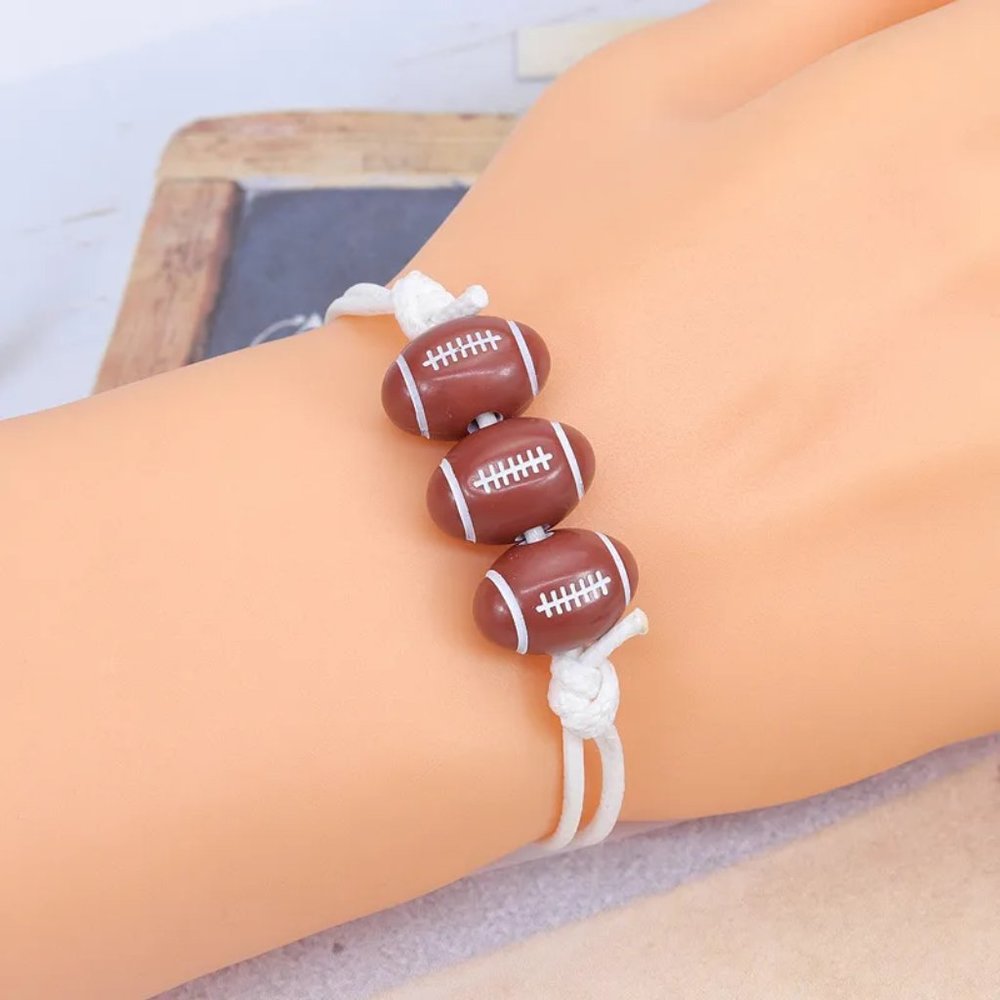 **NEW Adjustable Sports Bracelets!  Soccer Football Tennis Baseball Basketball